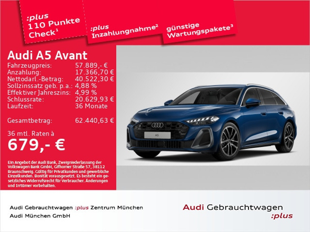 Audi A5 Avant Quattro S-Tronic Hybride