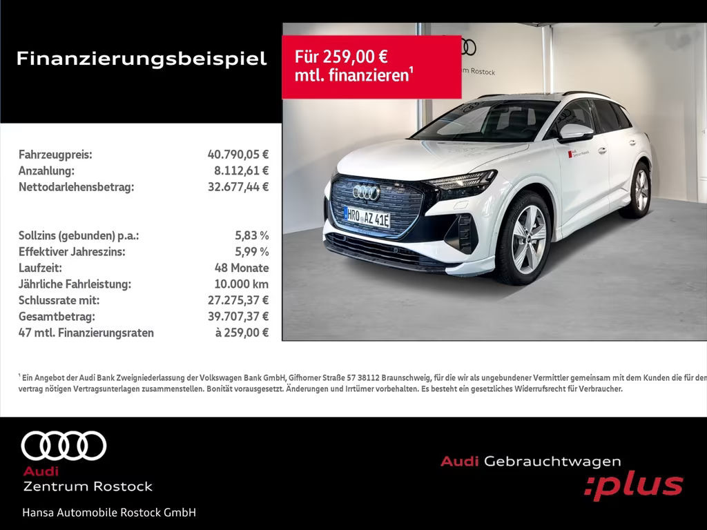 Audi Q4 e-tron S-Line 40