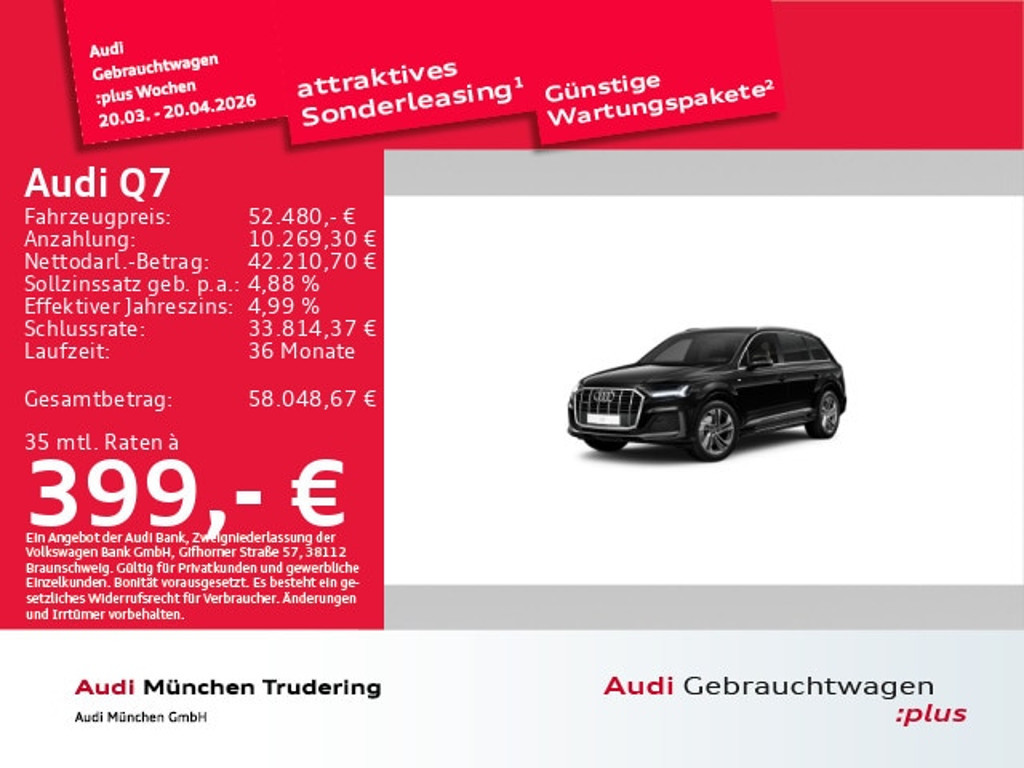 Audi Q7 Quattro S-Line 45 TDI