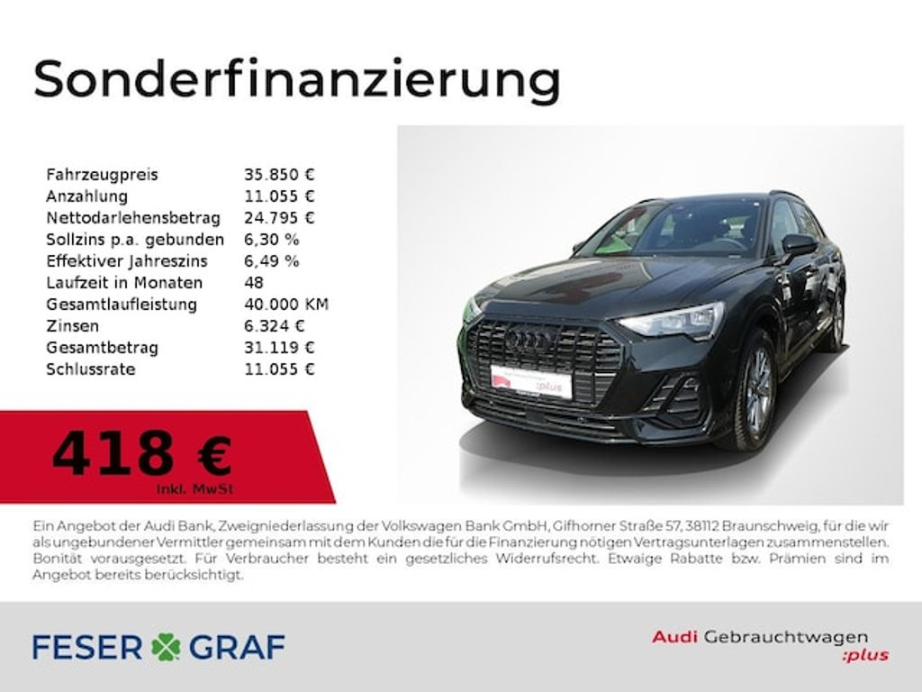 Audi Q3 S-Line S-Tronic 35 TFSI