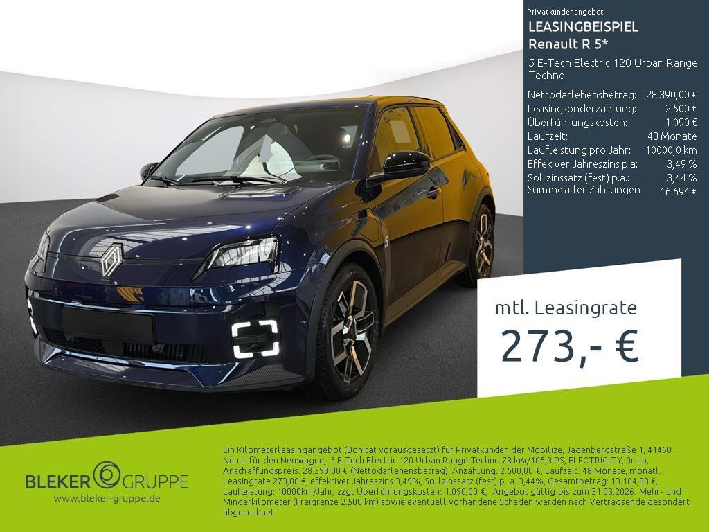 Renault 5 E-Tech Electric Techno