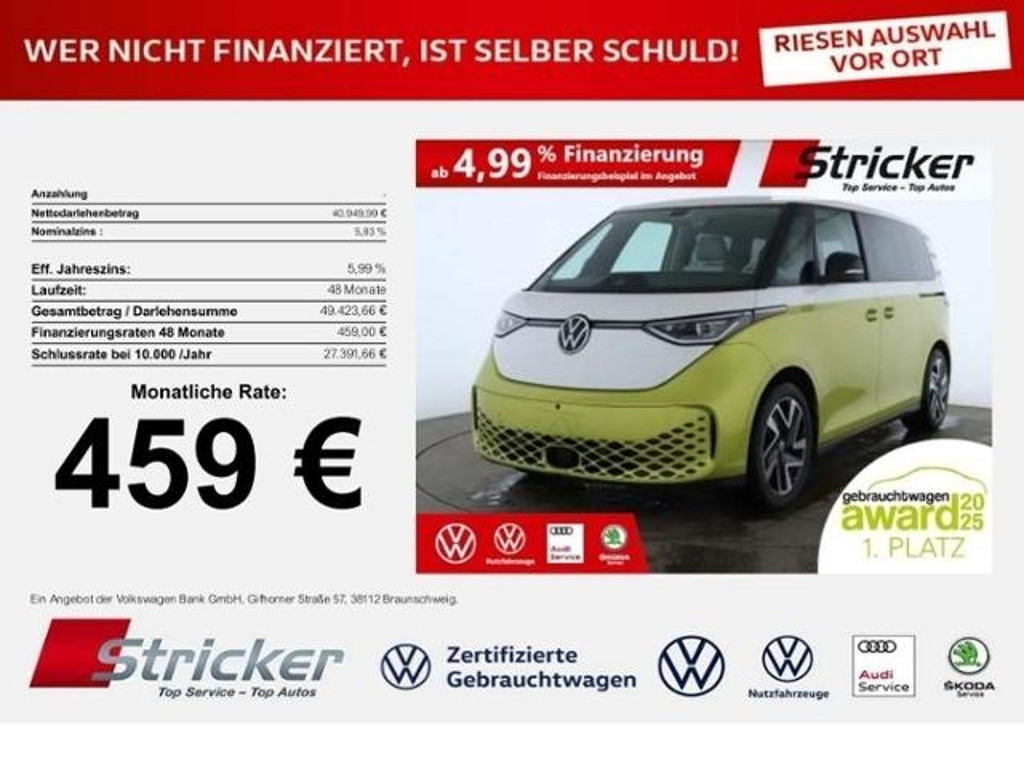 Volkswagen ID.Buzz 77 KWh IQ.Drive Pro 150 kW