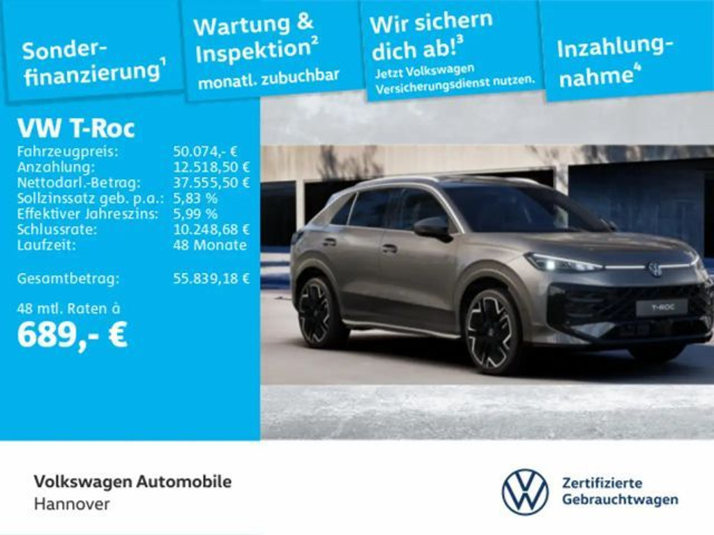 Volkswagen T-Roc DSG R-Line