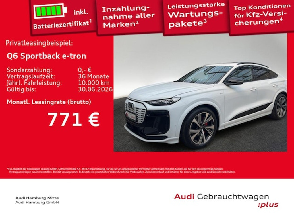 Audi Q6 e-tron Sportback Performance