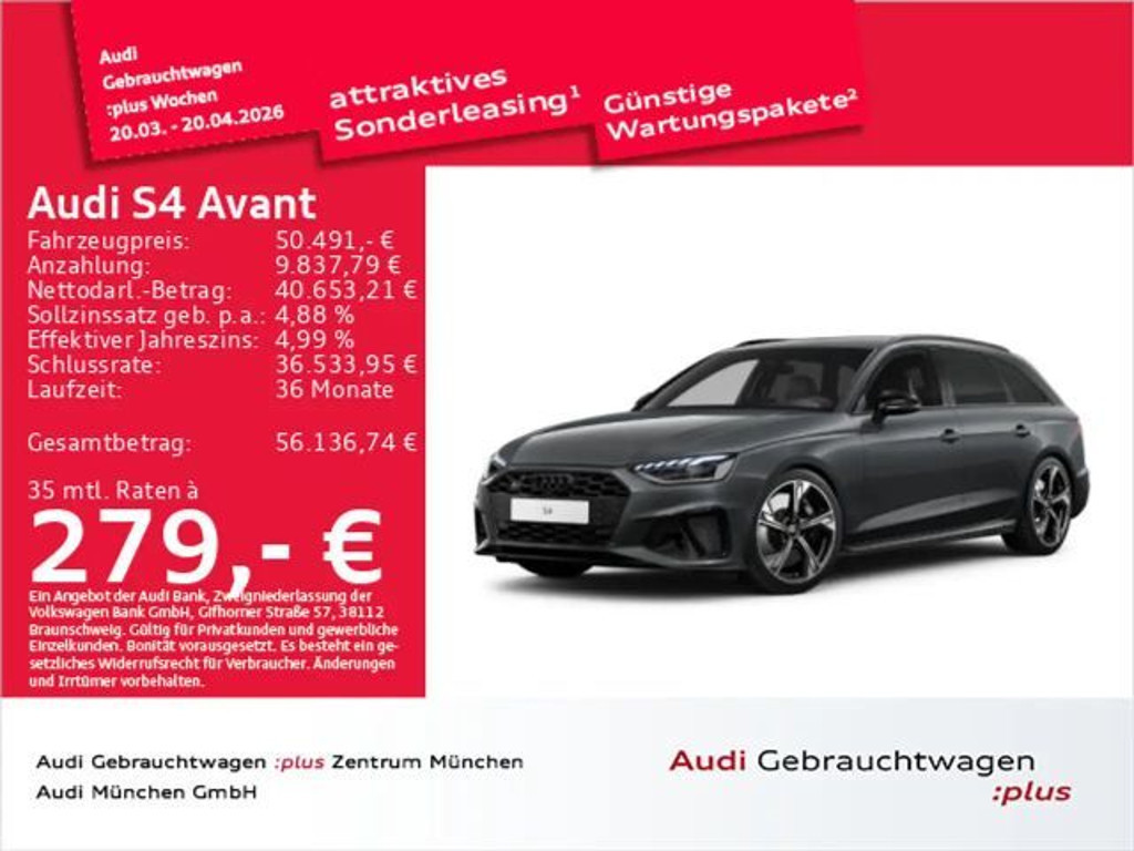 Audi S4 TDI tiptr. "nardograu" Pano/AHK/Matrix/