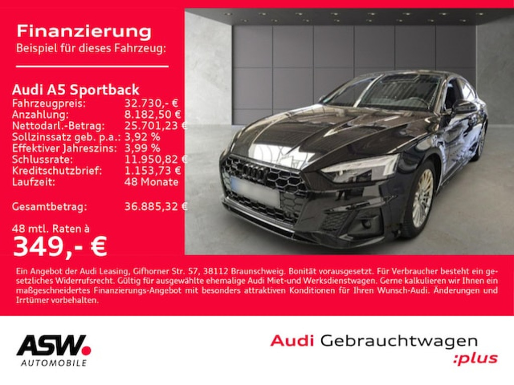 Audi A5 Sportback Quattro Business S-Line S-Tronic 40 TFSI