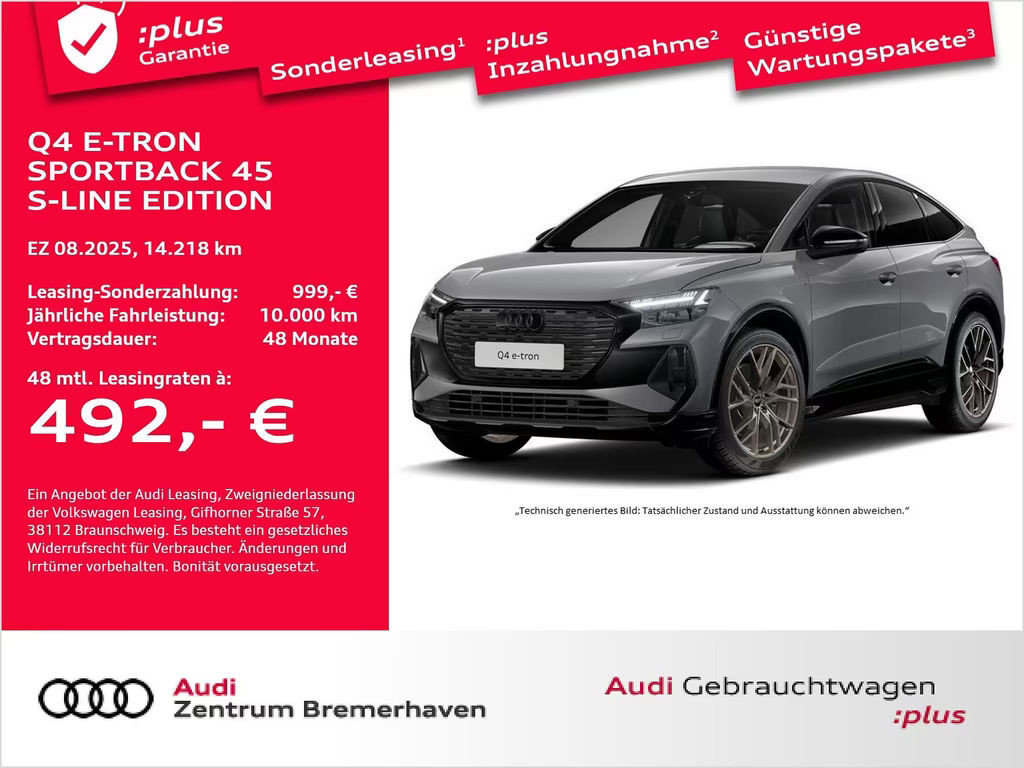 Audi Q4 e-tron Sportback S-Line