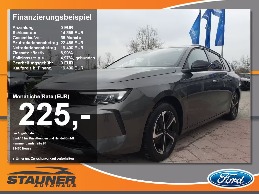 Opel Astra Sports Tourer 1.2 Turbo Edition Turbo