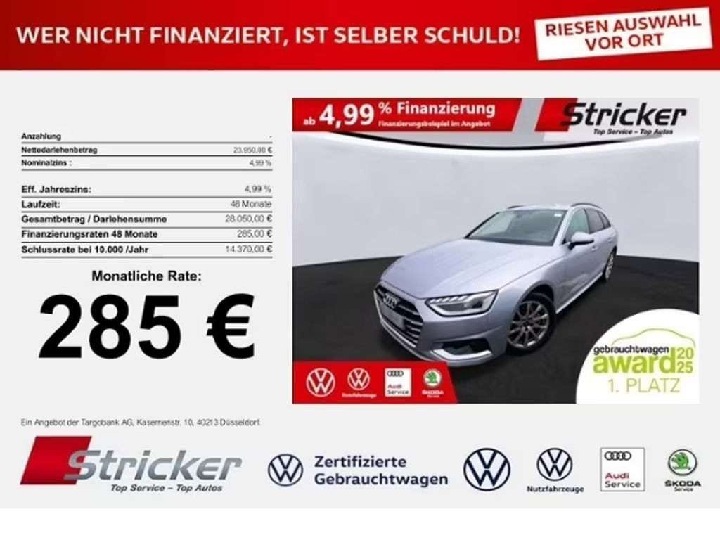 Audi A4 Avant S-Tronic 40 TDI