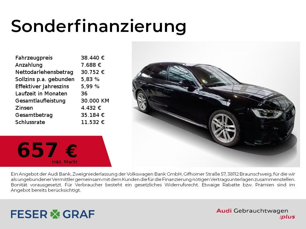 Audi A4 Avant Quattro S-Line 45 TFSI