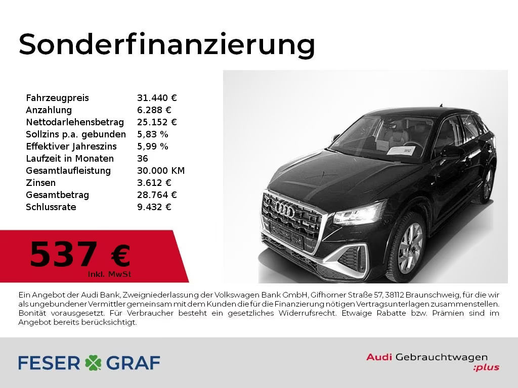 Audi Q2 S-Line S-Tronic 35 TFSI