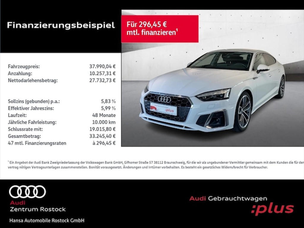 Audi A5 Sportback Business S-Line S-Tronic 40 TDI