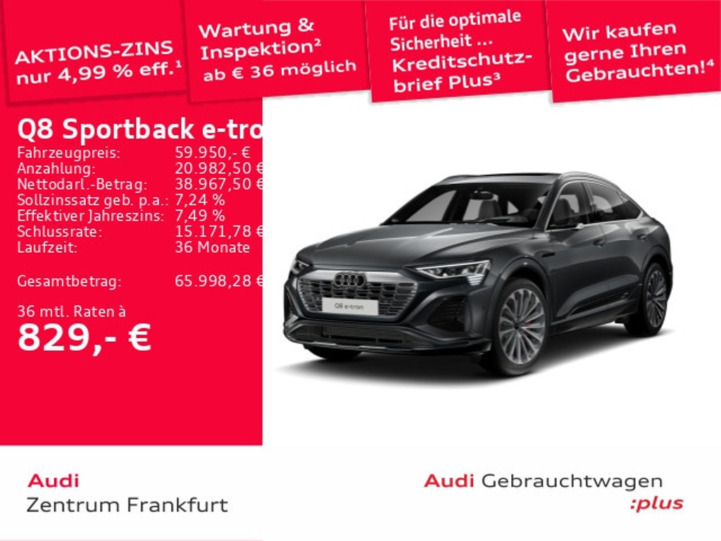 Audi Q8 e-tron Sportback Quattro S-Line 55