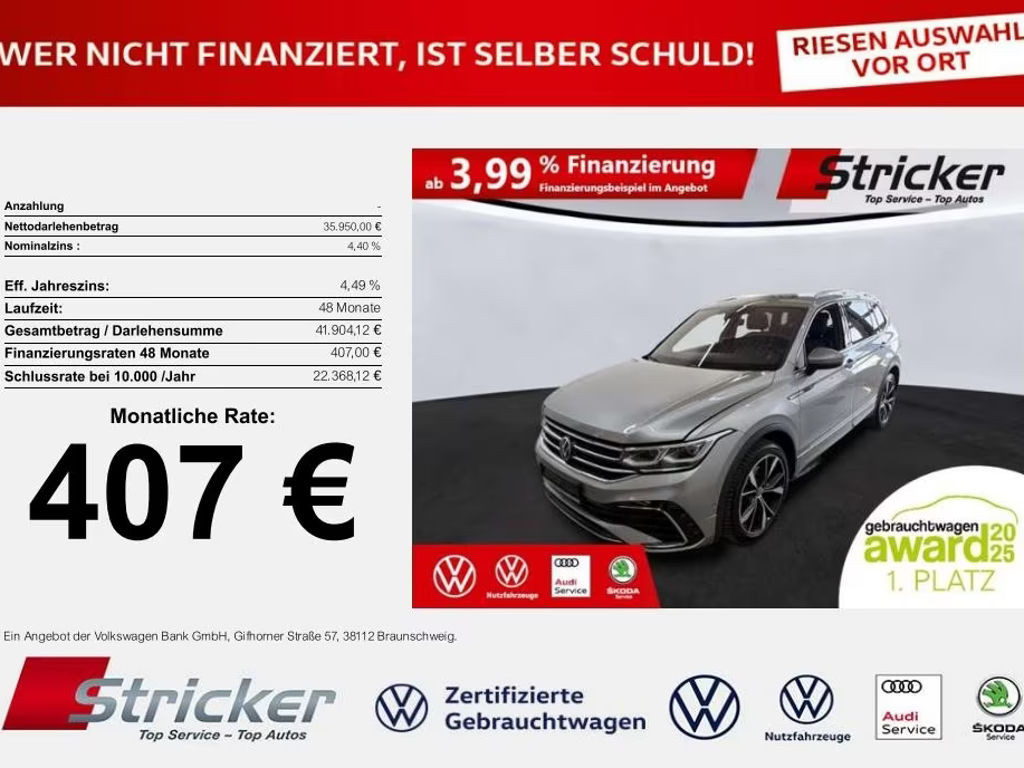 Volkswagen Tiguan DSG Allspace R-Line 2.0 TSI