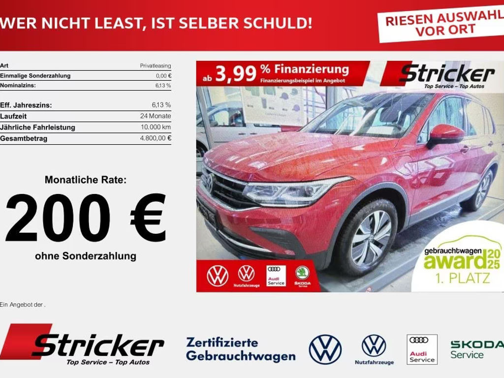 Volkswagen Tiguan Life eHybrid 1.4 TSI