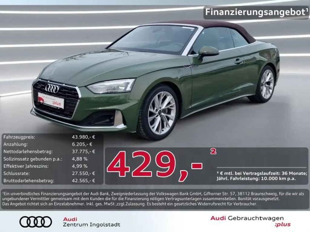 Audi A5 Cabriolet Quattro 40 TDI