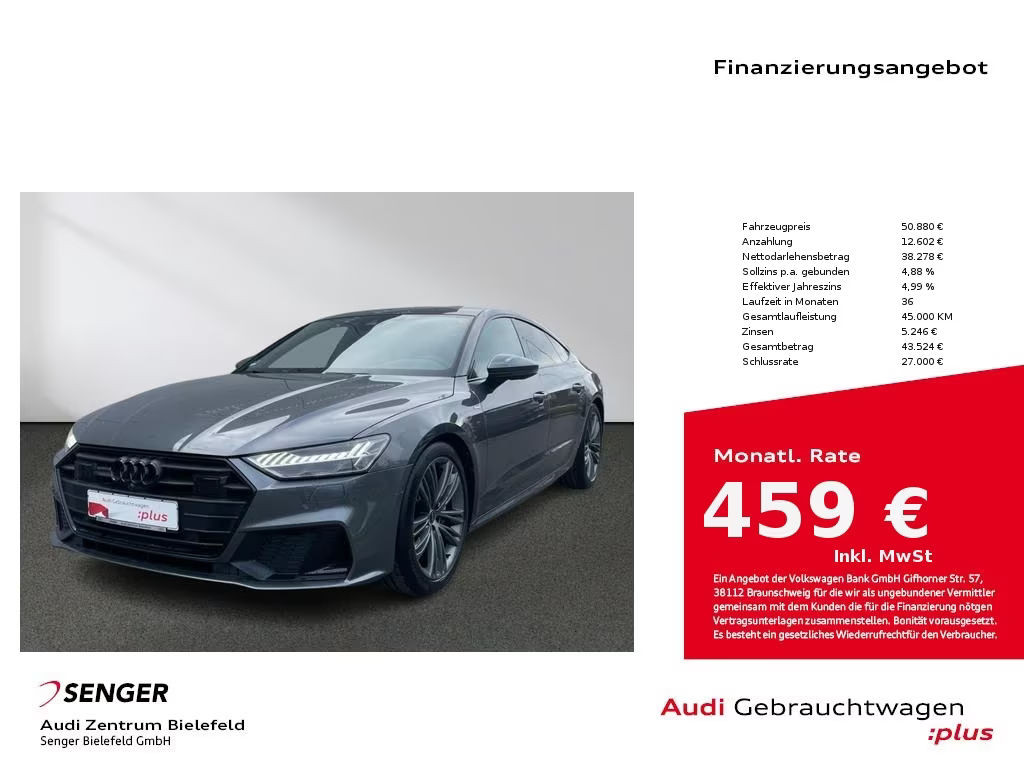 Audi A7 Sportback Quattro S-Tronic Hybride 50 TFSI
