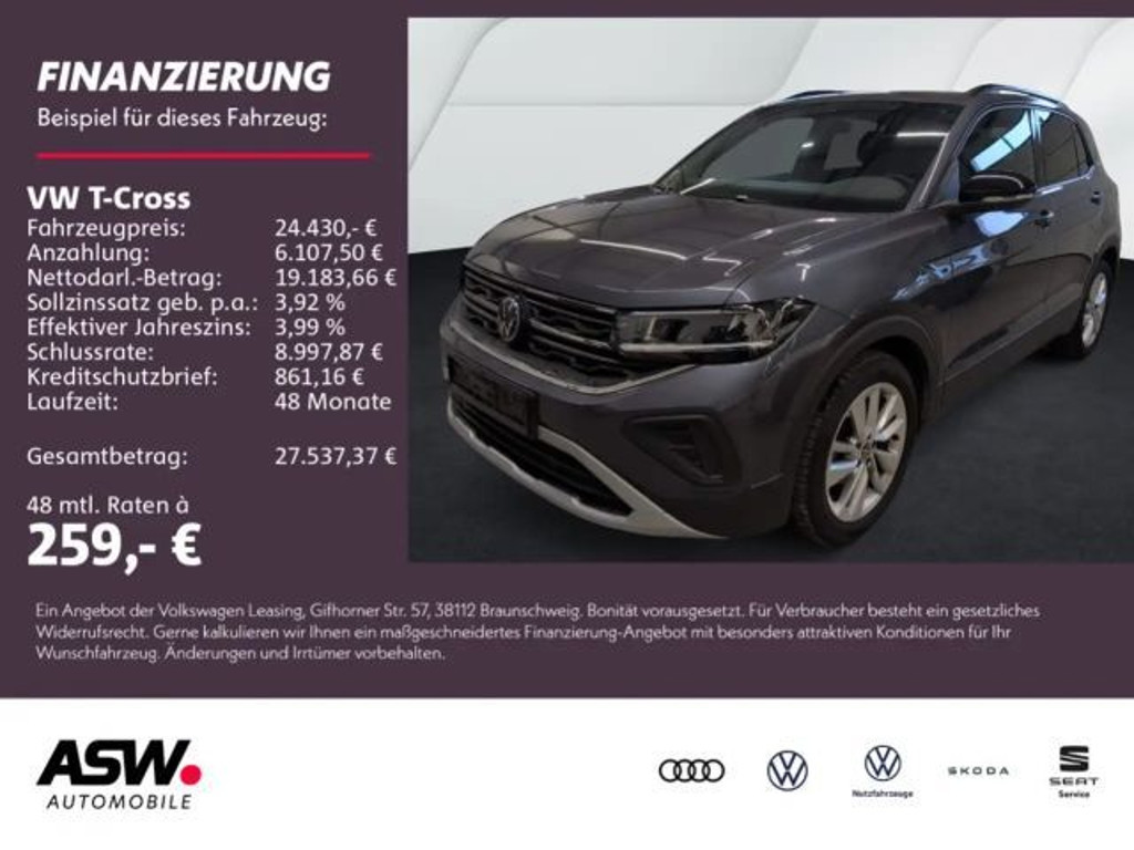 Volkswagen T-Cross DSG 1.0 TSI
