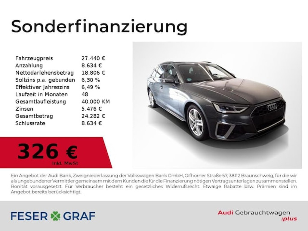 Audi A4 Avant S-Line S-Tronic 40 TDI