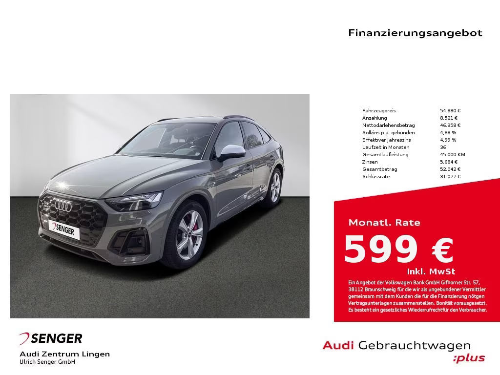 Audi SQ5 Sportback Quattro 3.0 TDI
