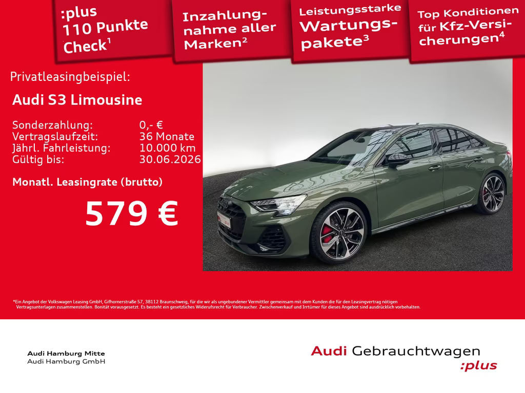Audi S3 Sedan Quattro S-Tronic