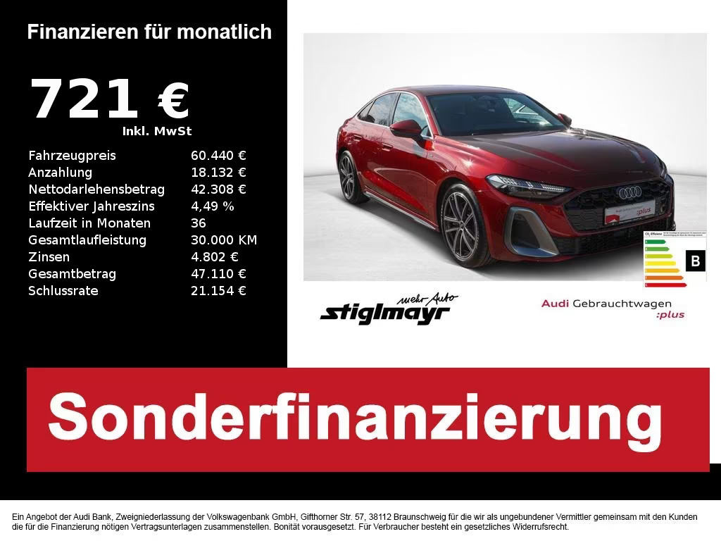 Audi A5 Quattro S-Line Hybride