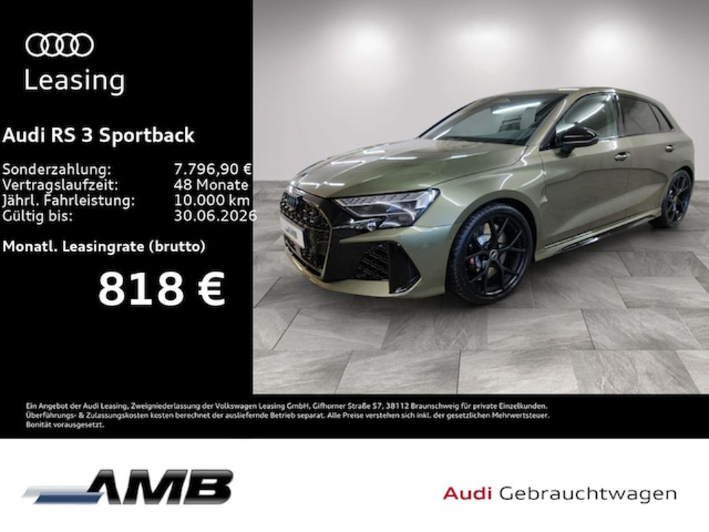Audi RS3 Sportback Quattro S-Tronic