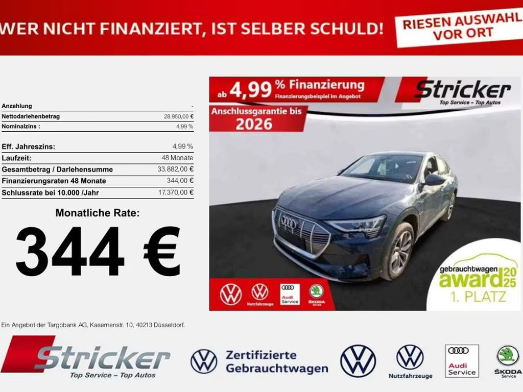 Audi e-tron Sportback Quattro 55