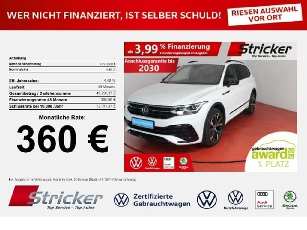 Volkswagen Tiguan DSG Allspace R-Line 2.0 TSI