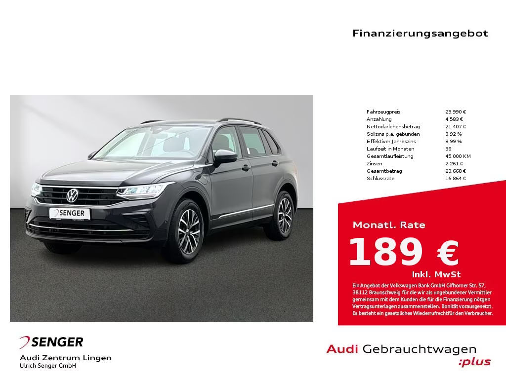 Volkswagen Tiguan Life eHybrid 1.4 eHybrid