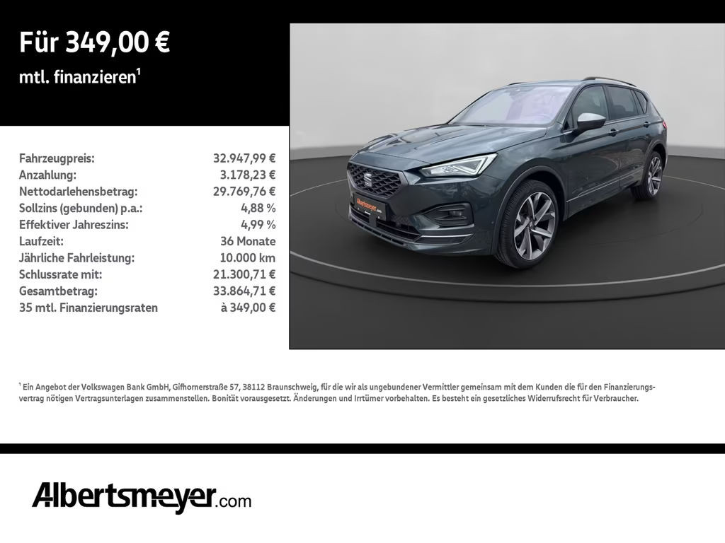 Seat Tarraco 2.0 TDI FR-lijn DSG