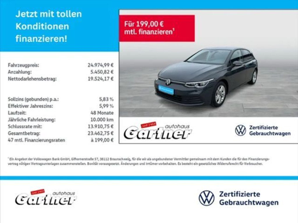 Volkswagen Golf Life Plus 1.5 TSI Golf VIII