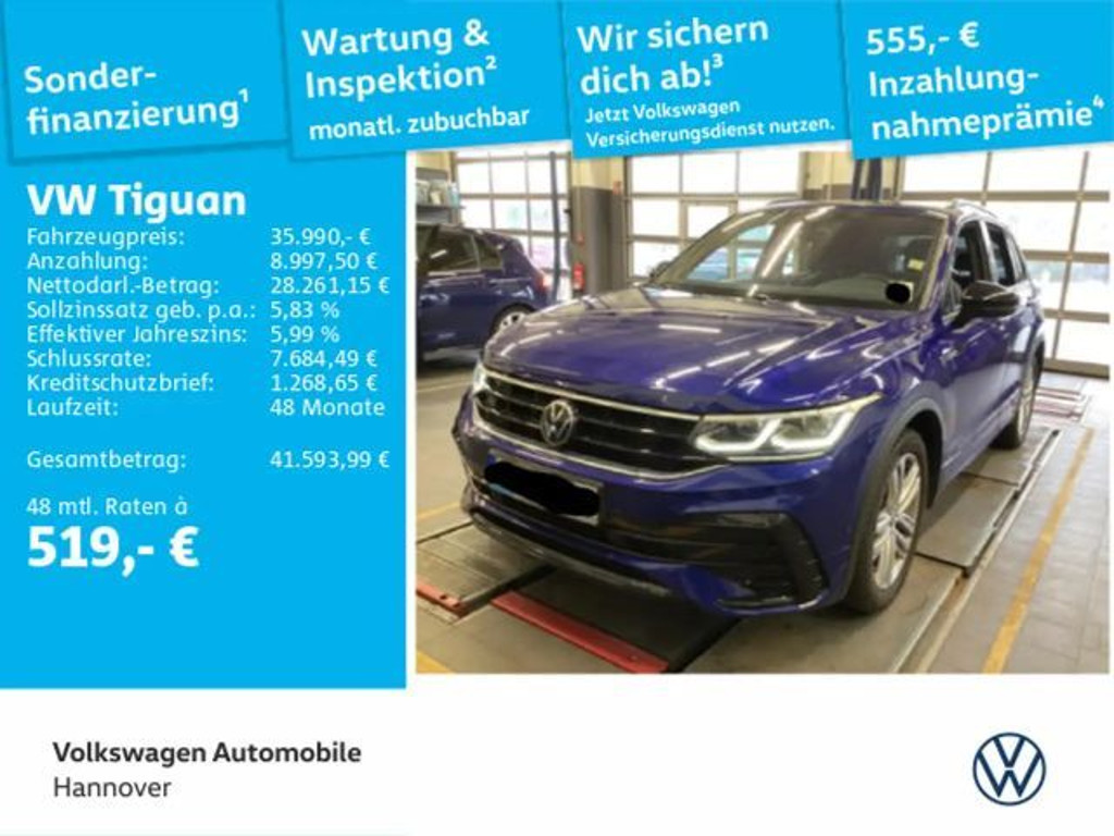 Volkswagen Tiguan 4Motion DSG R-Line 2.0 TDI