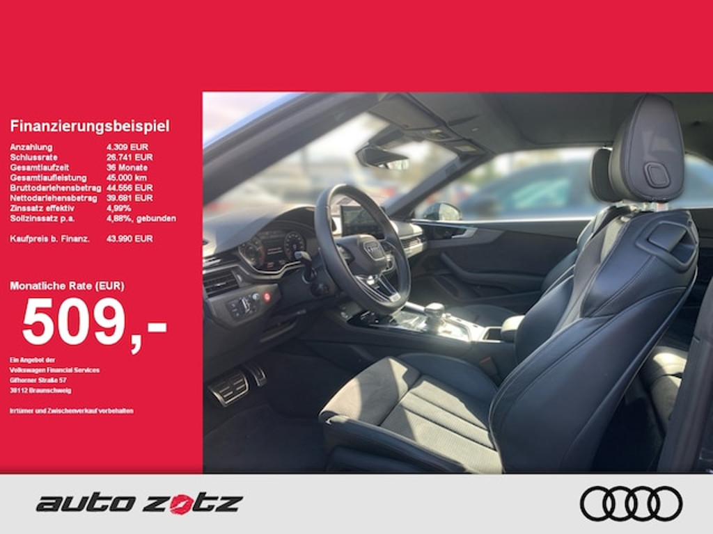 Audi A5 Cabriolet Quattro S-Tronic 40 TDI