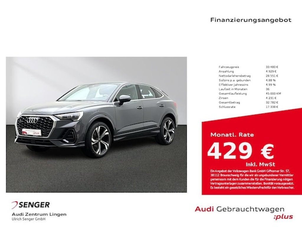 Audi Q3 Sportback Quattro S-Tronic 35 TDI