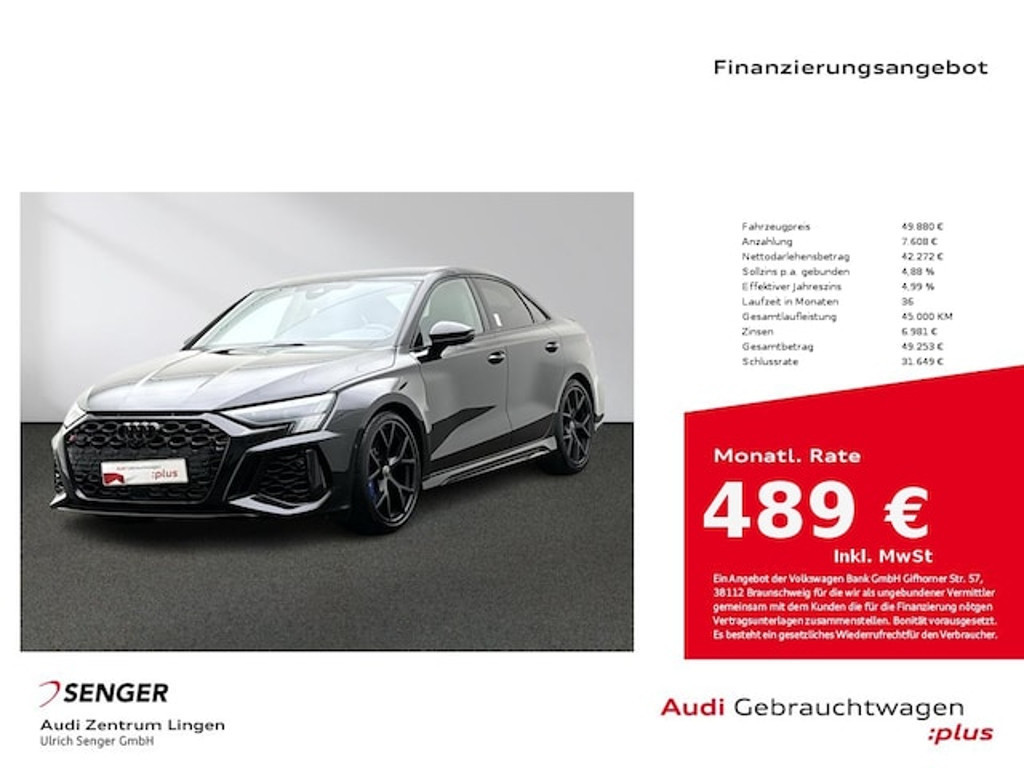 Audi RS3 Sedan Quattro S-Tronic