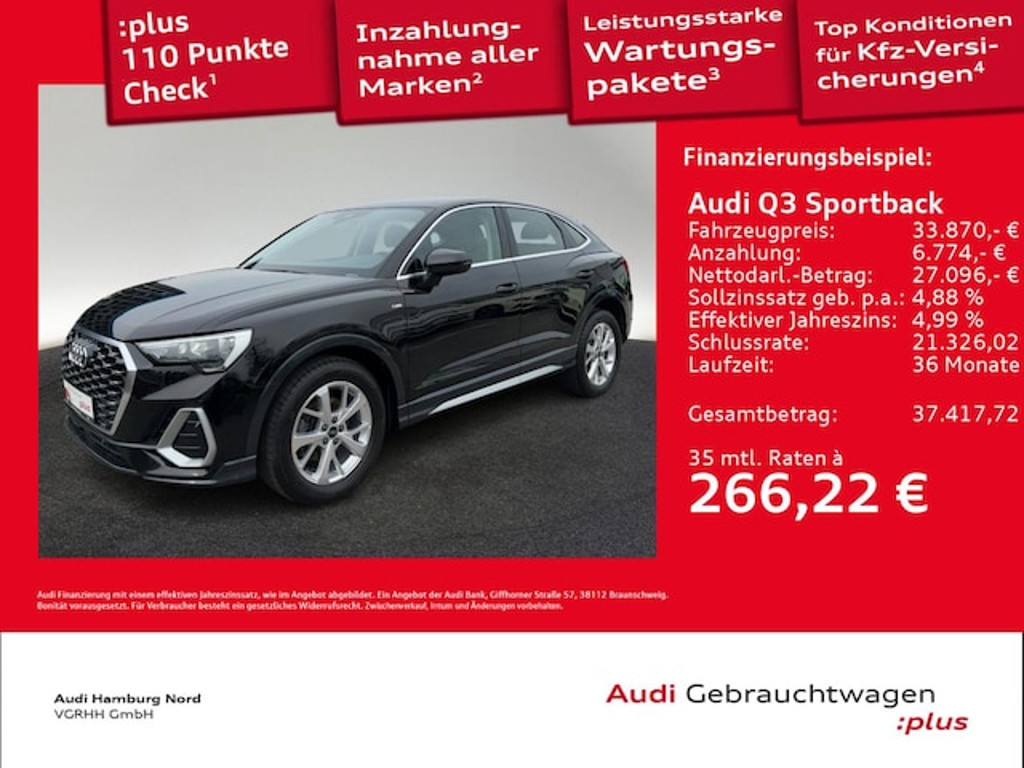 Audi Q3 Sportback S-Line S-Tronic 35 TDI