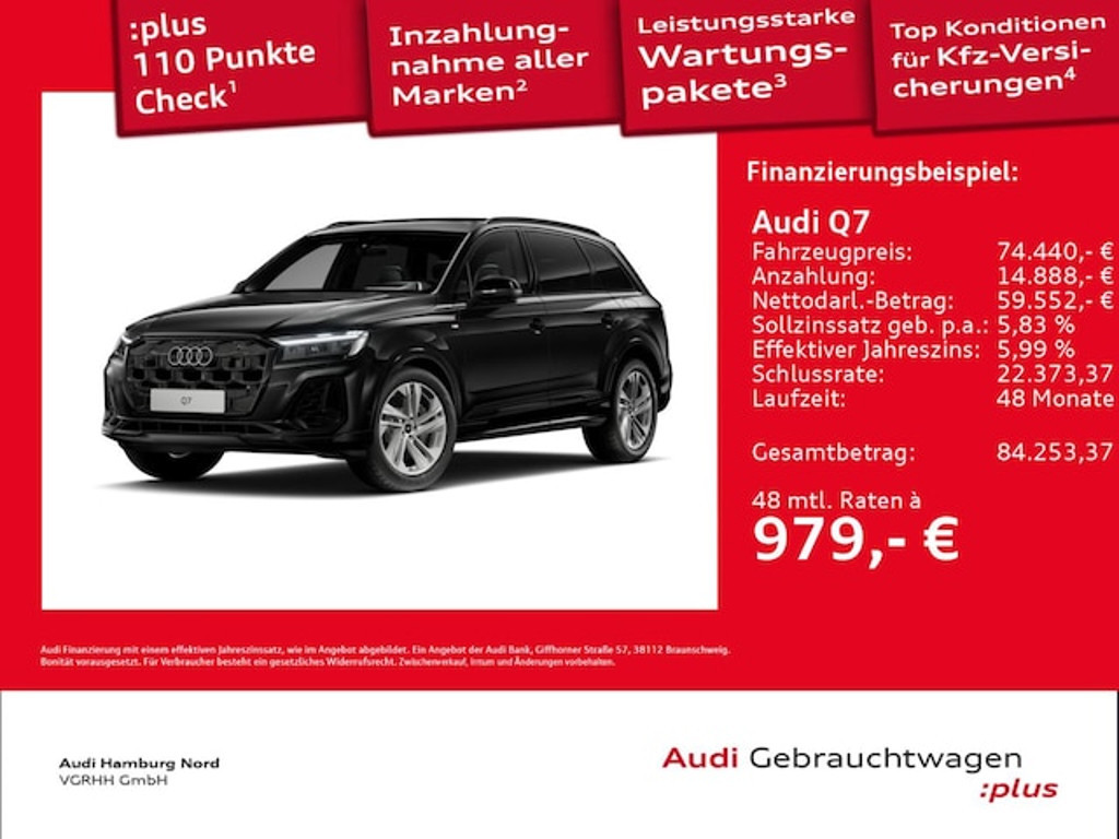 Audi Q7 Quattro S-Line Hybride 55 TFSI