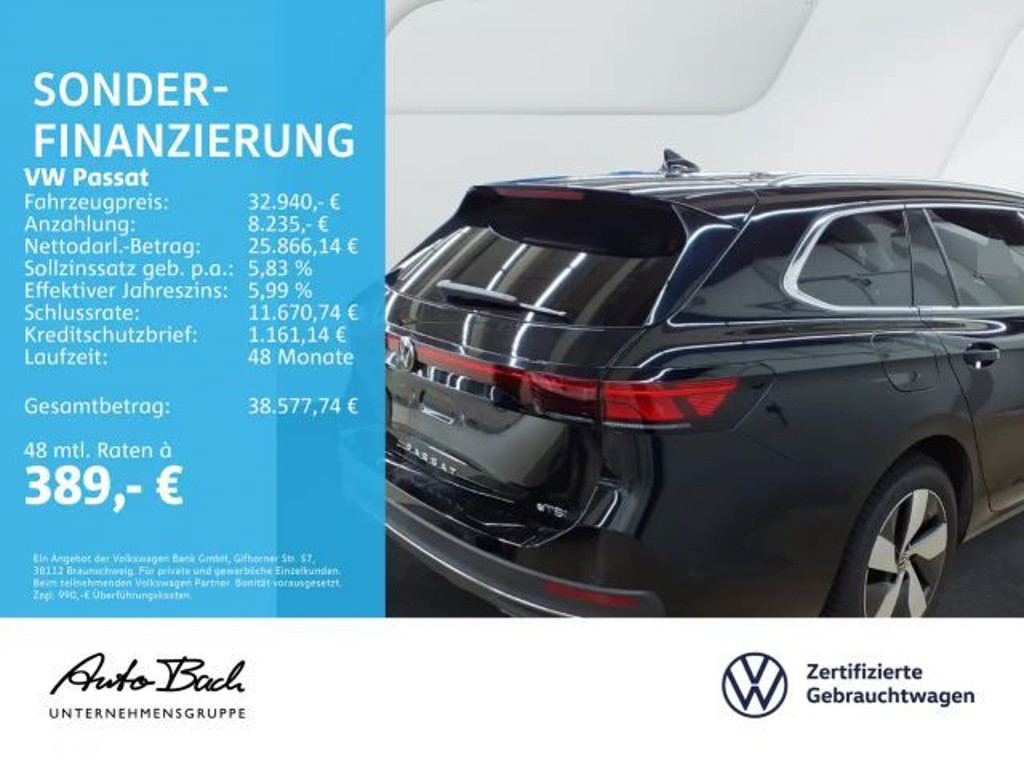 Volkswagen Passat Business DSG Variant 1.5 eTSI