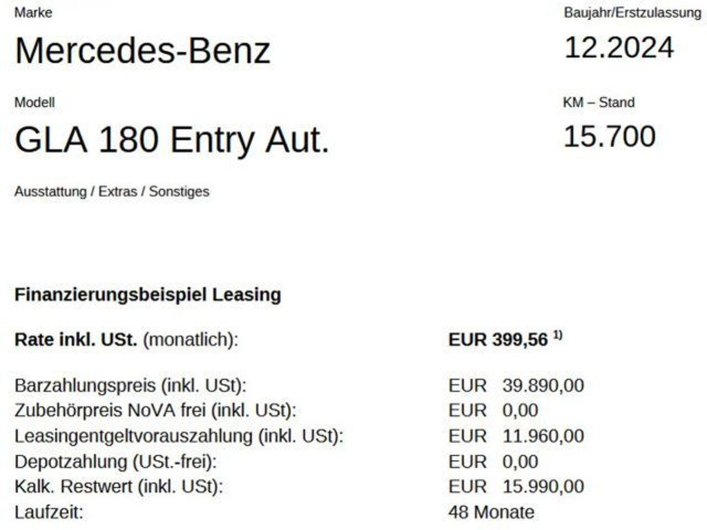 Mercedes-Benz GLA-Klasse