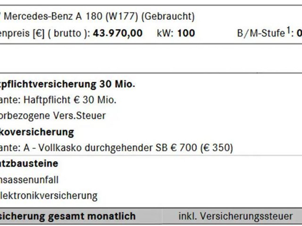 Mercedes-Benz A-Klasse