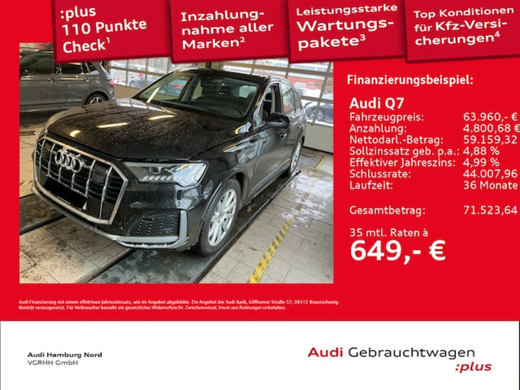 Audi Q7 Quattro S-Line 50 TDI