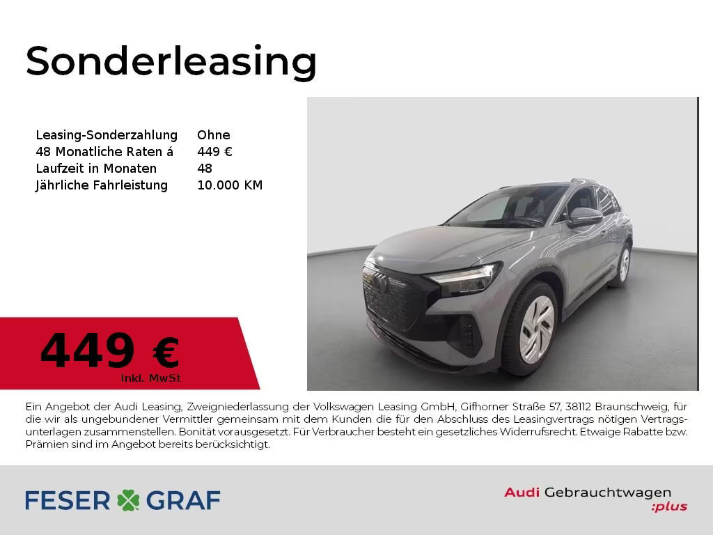 Audi Q4 e-tron 45 e-tron adv. LED/Navi+/PDC+/CarPlay