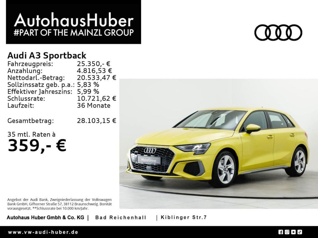 Audi A3 Sportback Quattro S-Tronic 40 TFSI