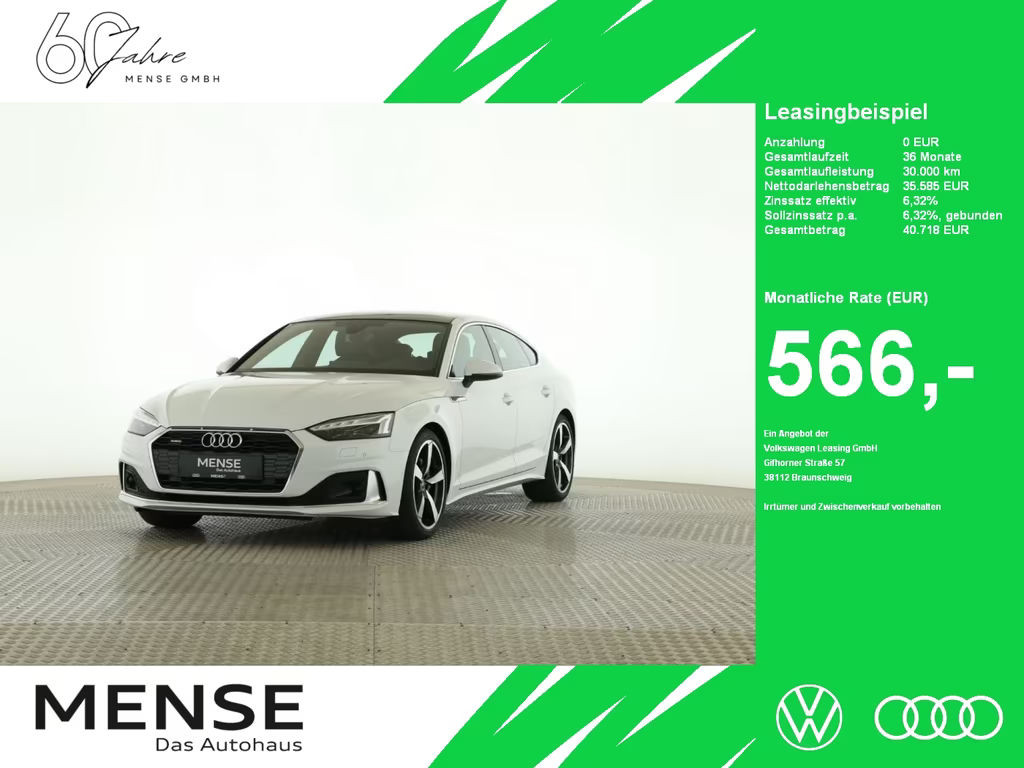 Audi A5 Sportback Quattro 40 TDI