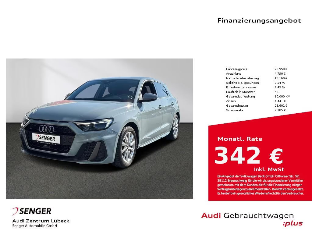 Audi A1 Sportback S-Line S-Tronic 30 TFSI