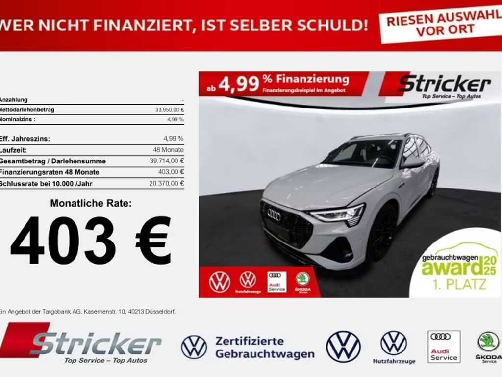 Audi e-tron Sportback Quattro S-Line 55