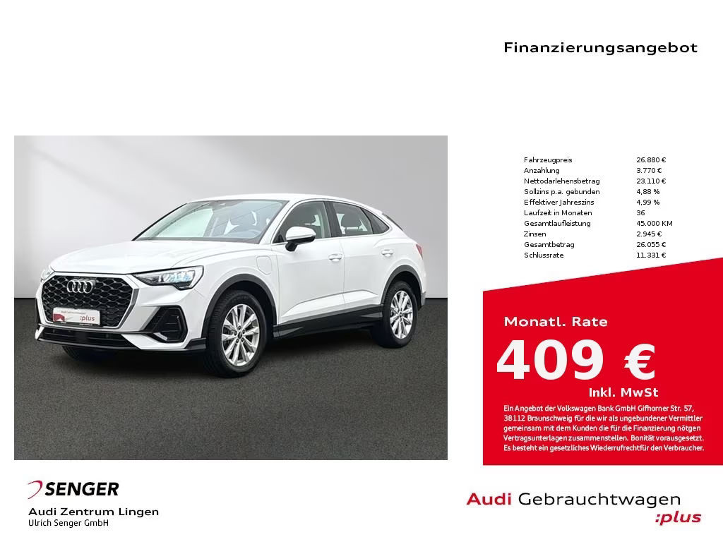 Audi Q3 Sportback Hybride 45 TFSI