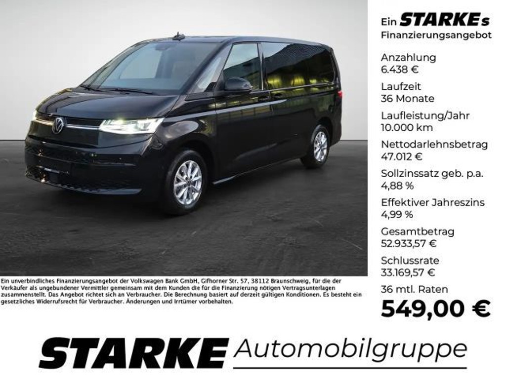 Volkswagen Multivan DSG Life 2.0 TDI Lang T7