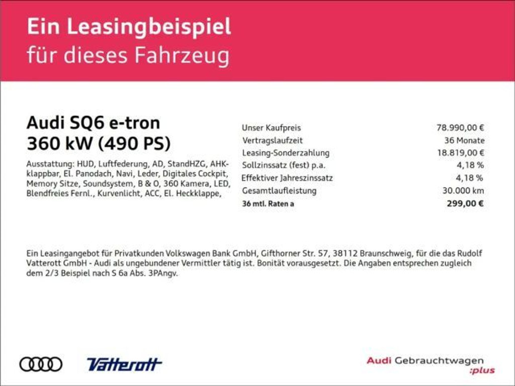 Audi SQ6 e-tron Sportback